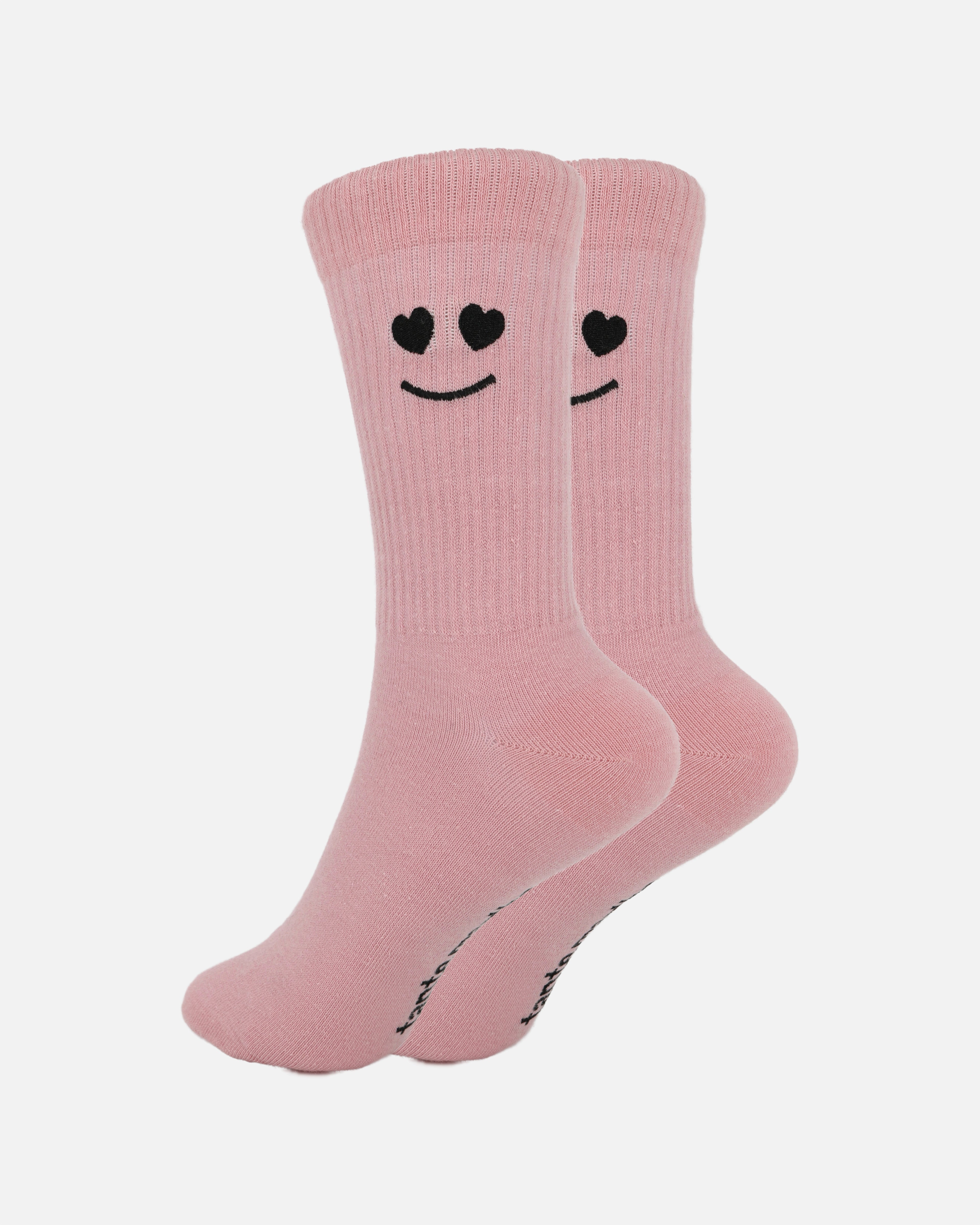 Smiley Socken Rosa