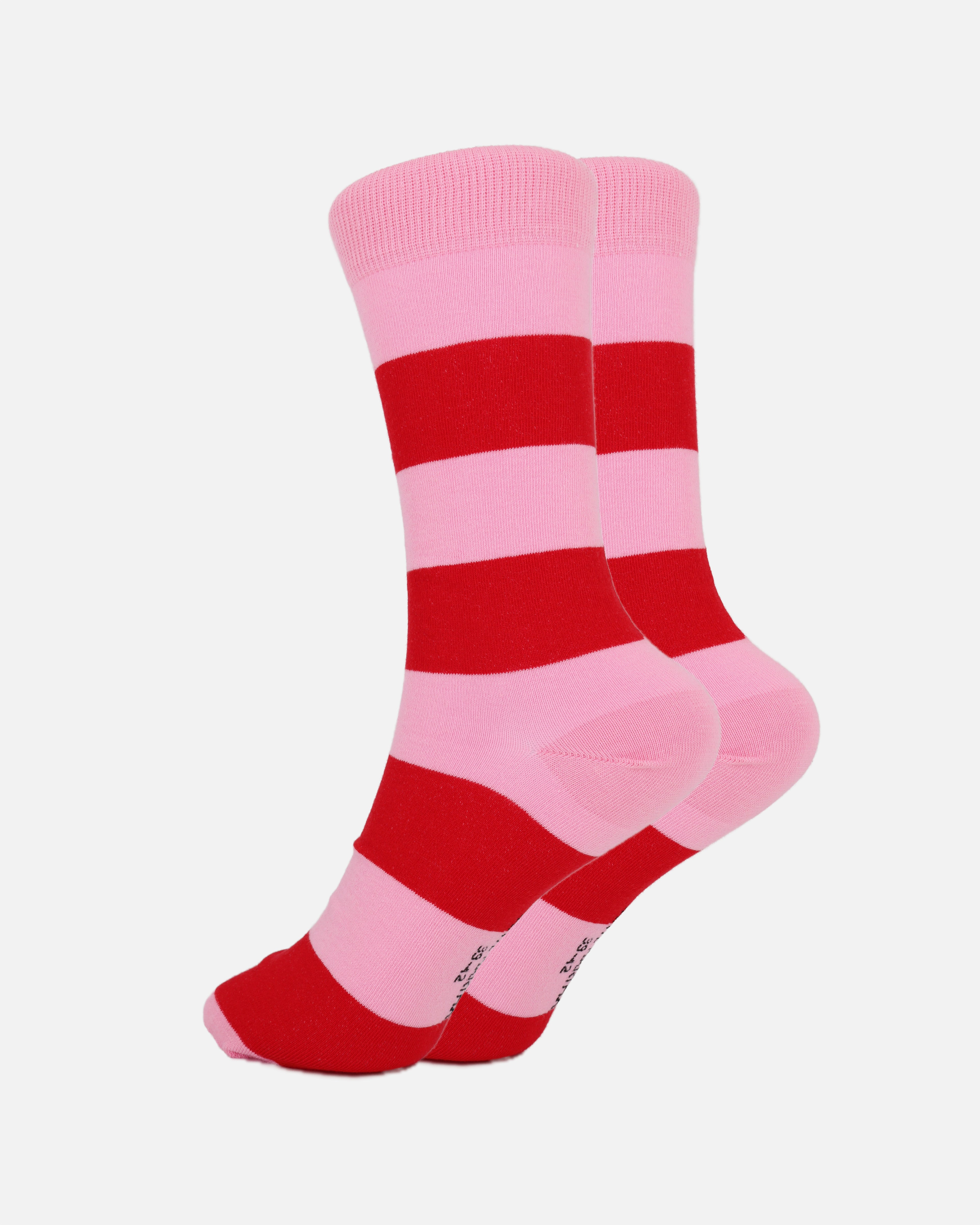 Streifen Socken Rosa Rot