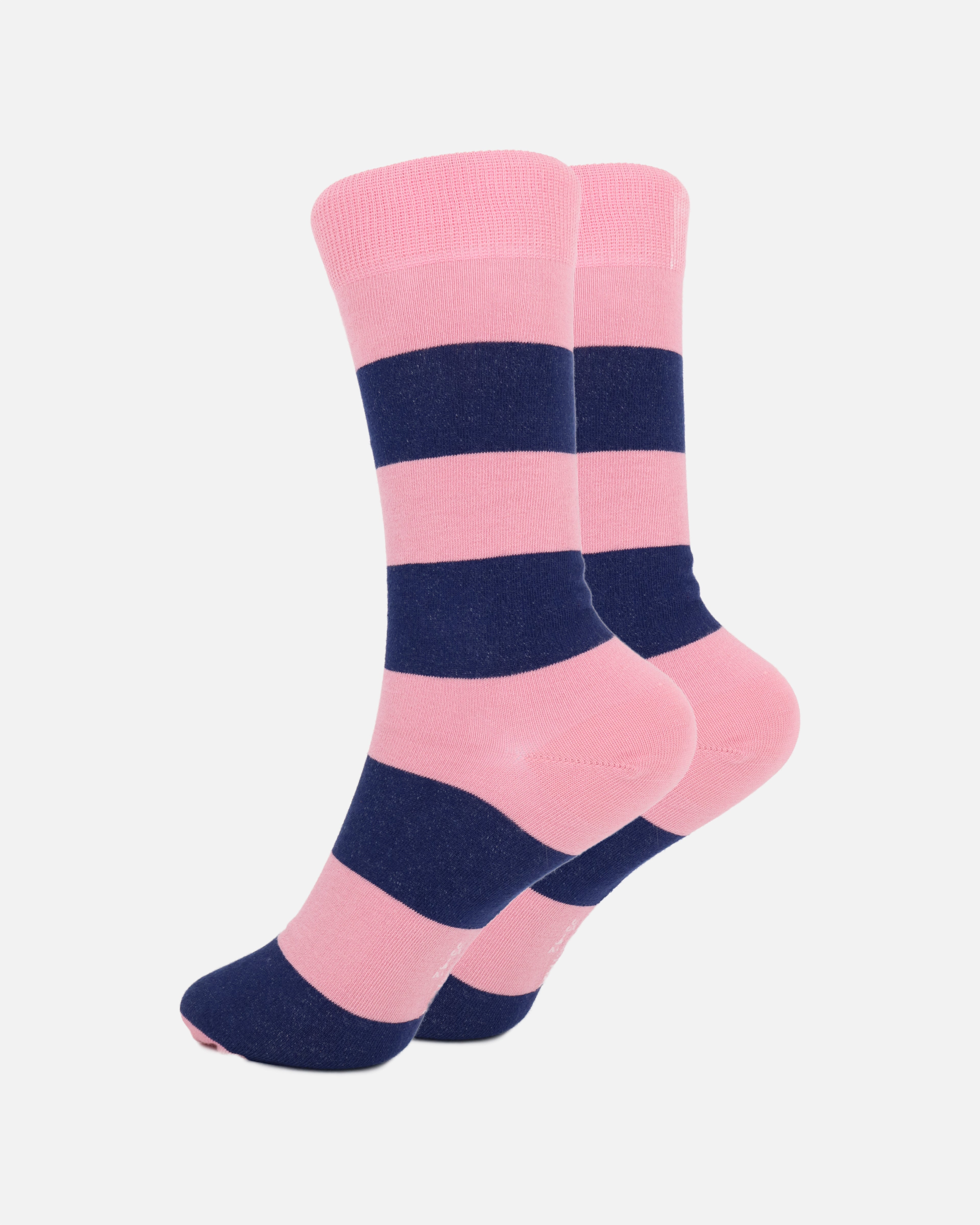 Streifen Socken Rosa Blau