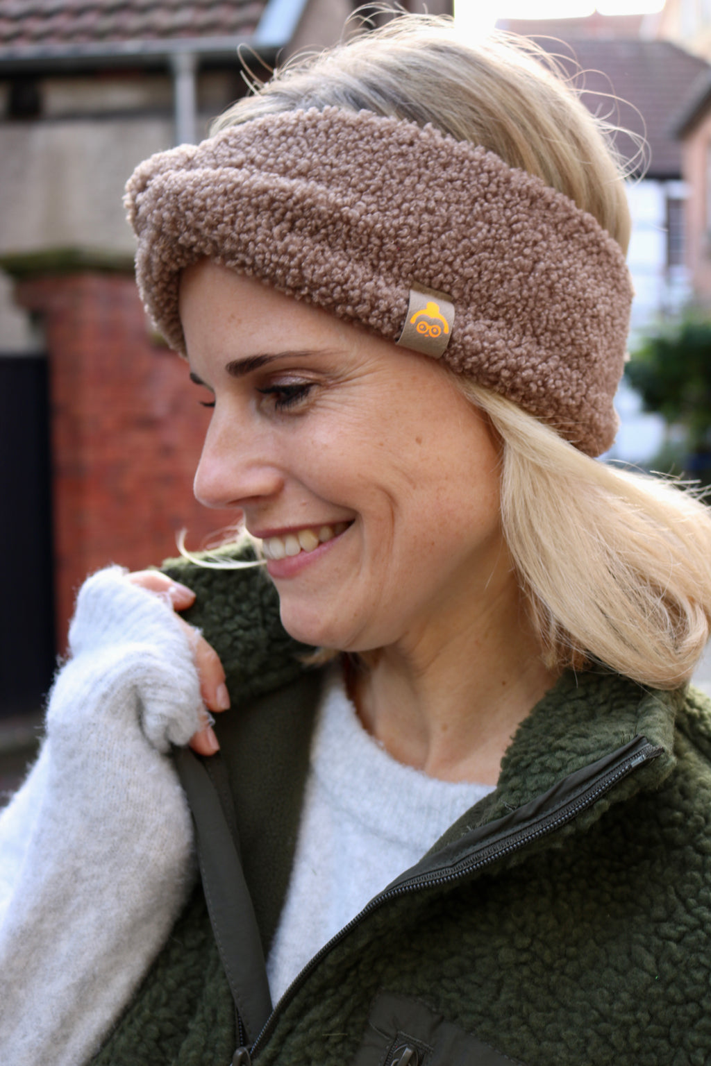 Stirnband Taupe