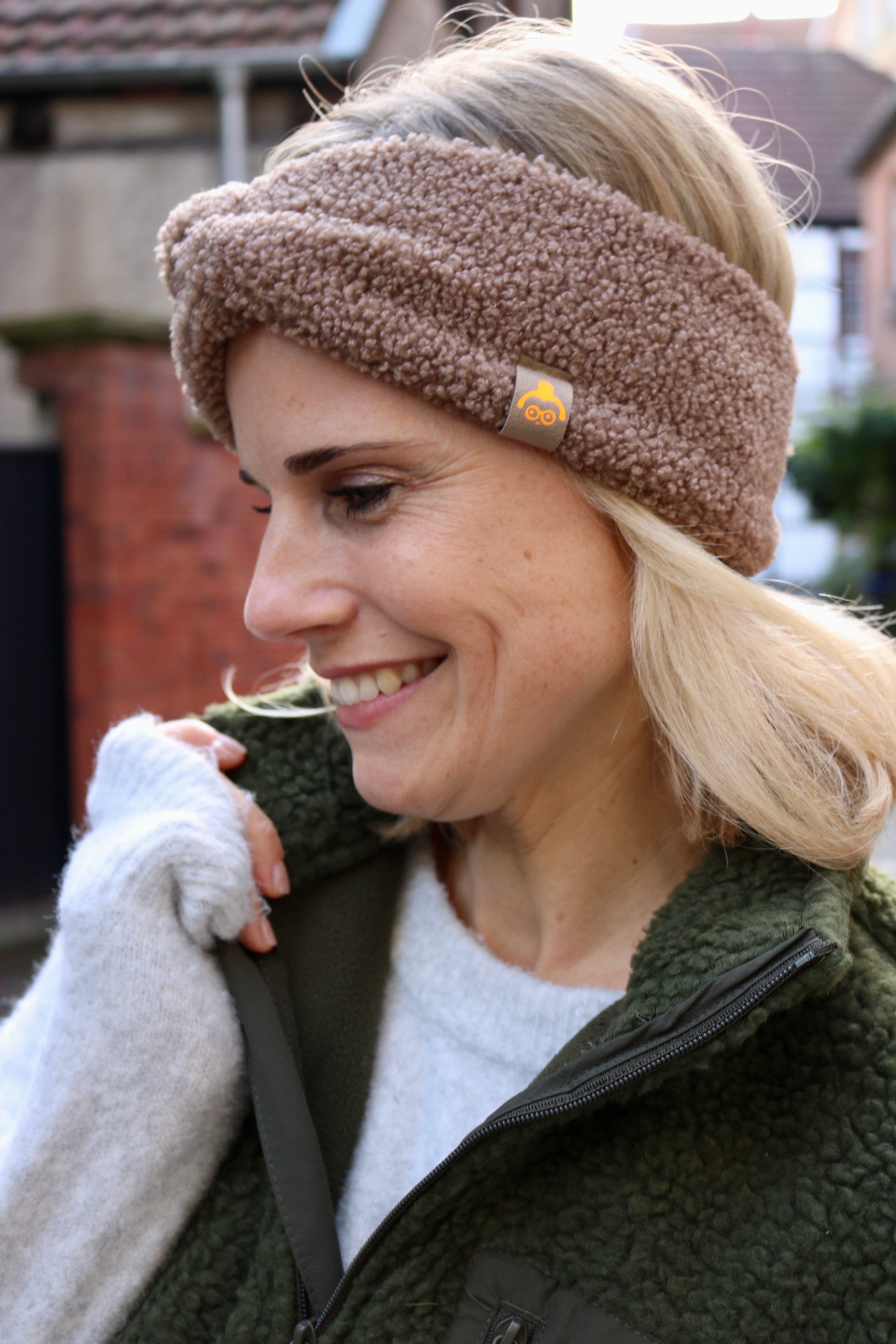 Stirnband Taupe