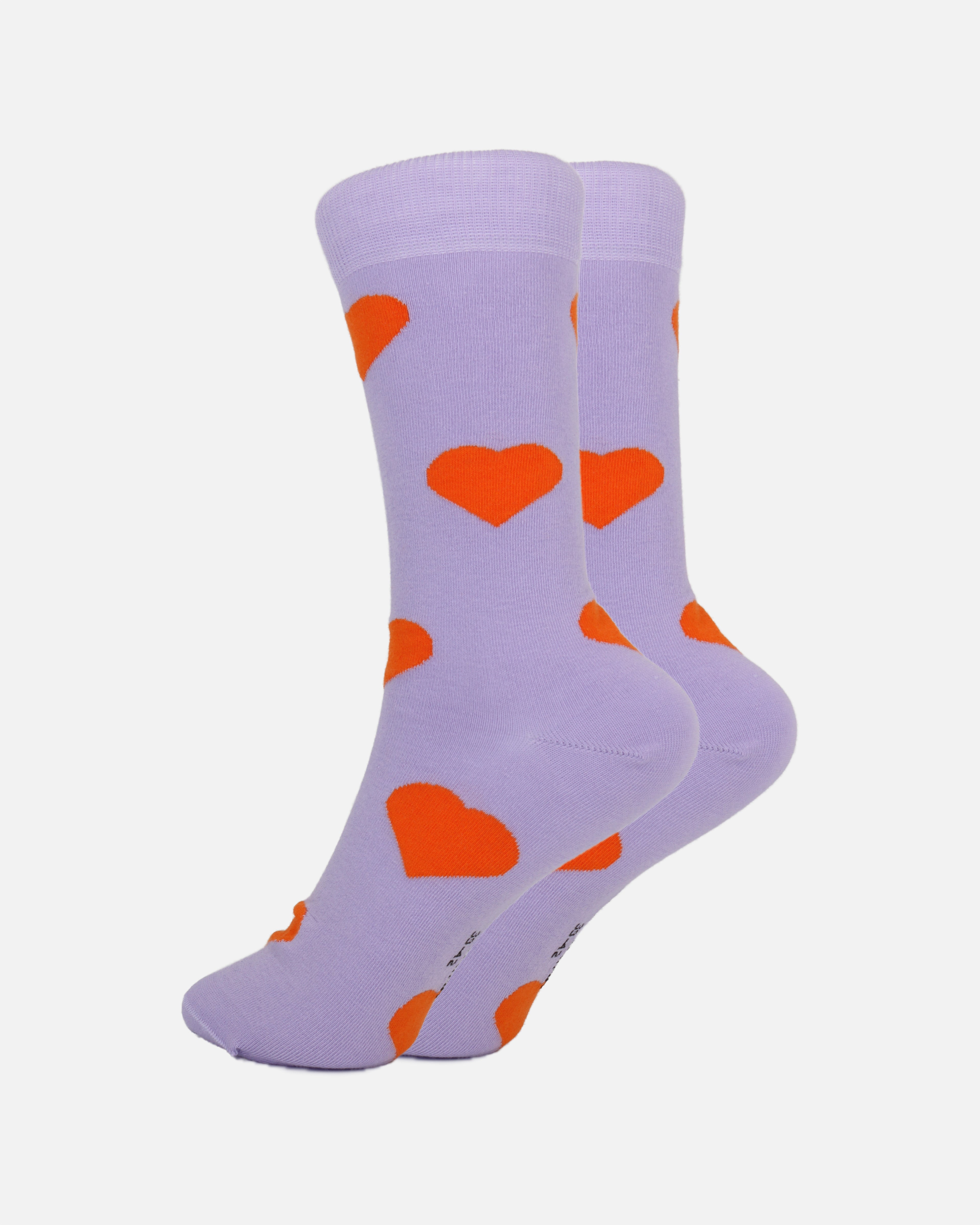 Herzchen Socken Lila Orange