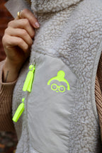 Teddy Weste Beige