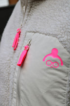 Teddy Weste Beige