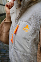 Teddy Weste Beige