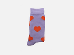 Herzchen Socken Lila Orange