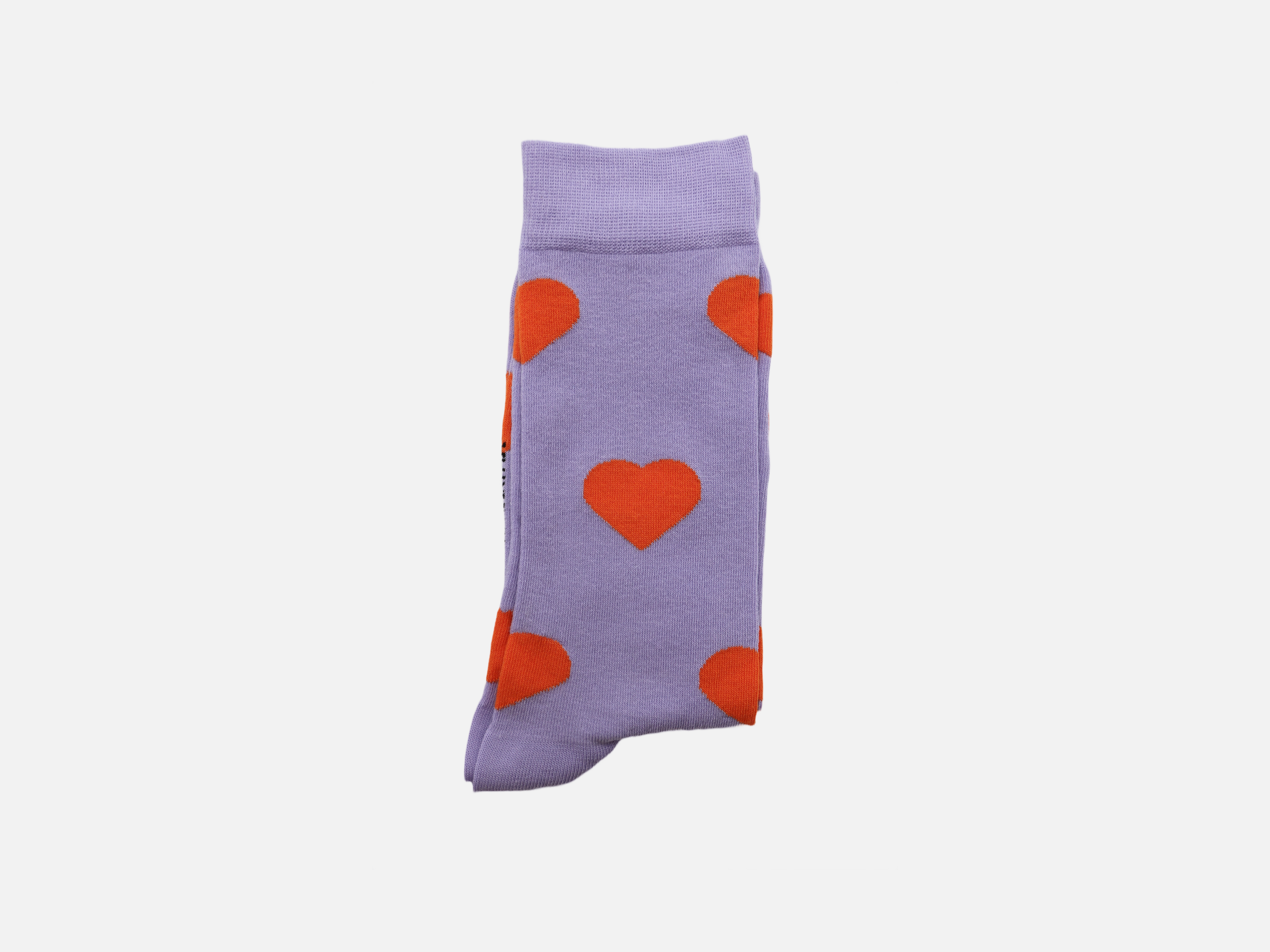 Herzchen Socken Lila Orange