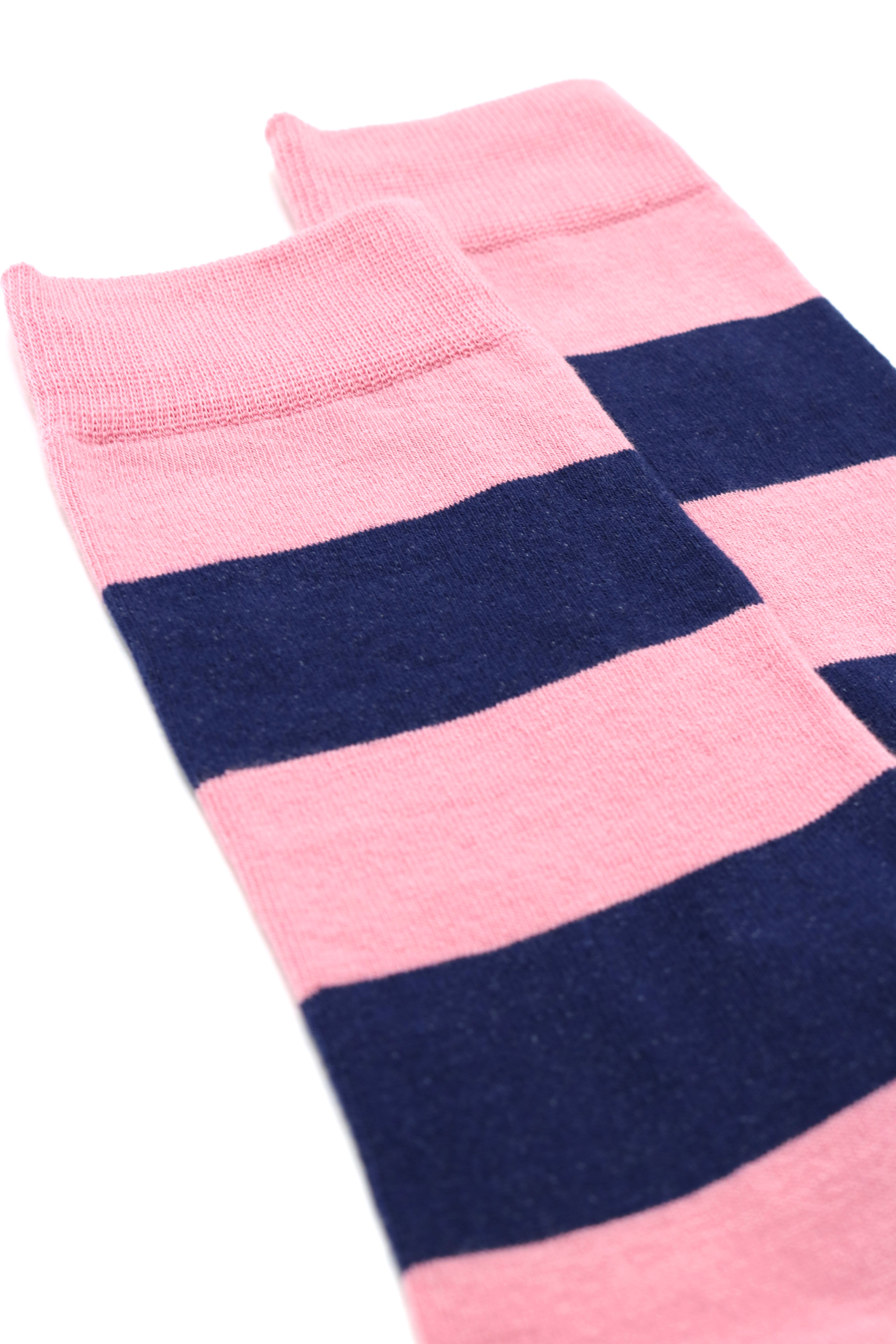 Streifen Socken Rosa Blau