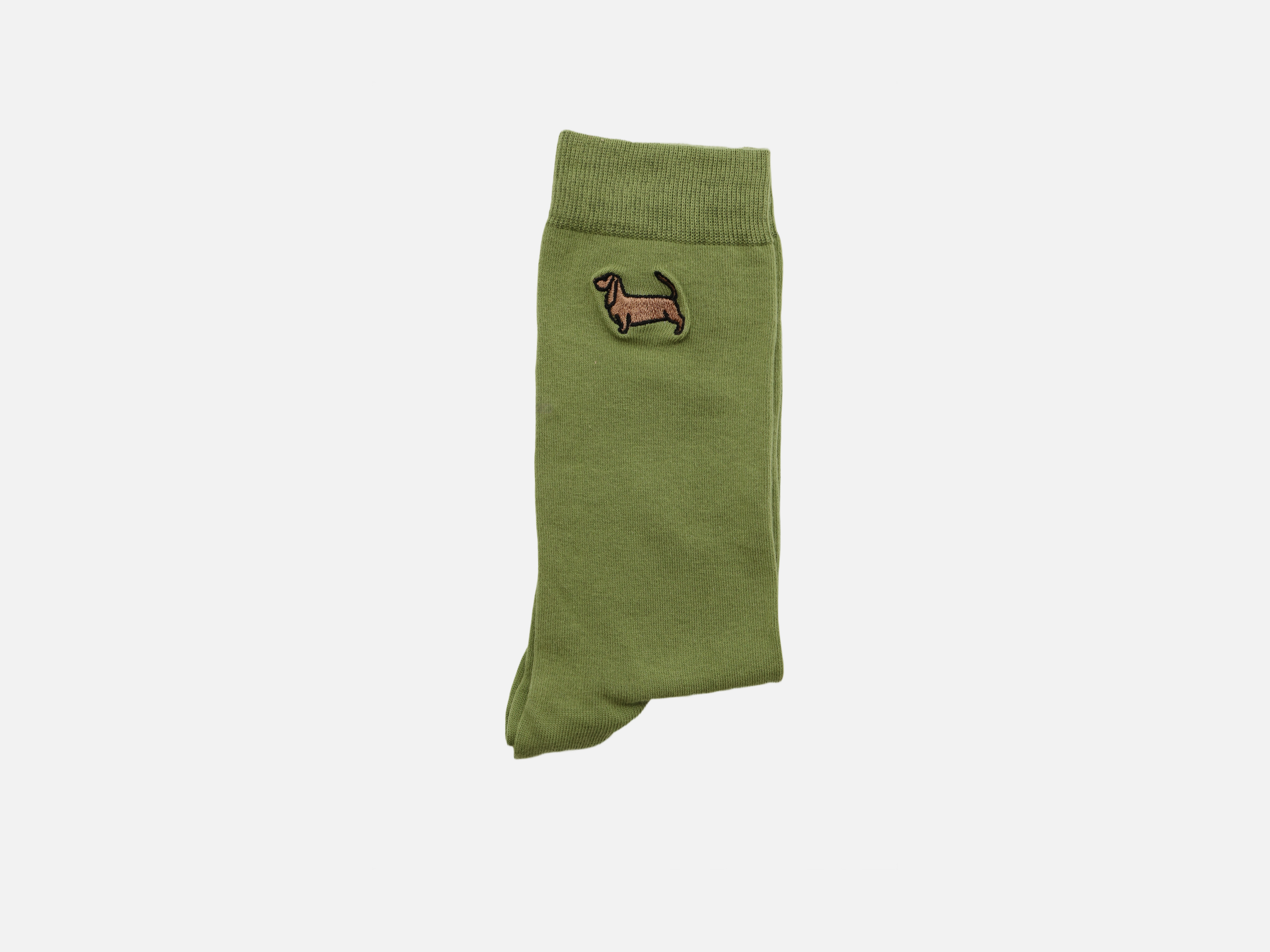 Socken Dackel Wilma gestickt
