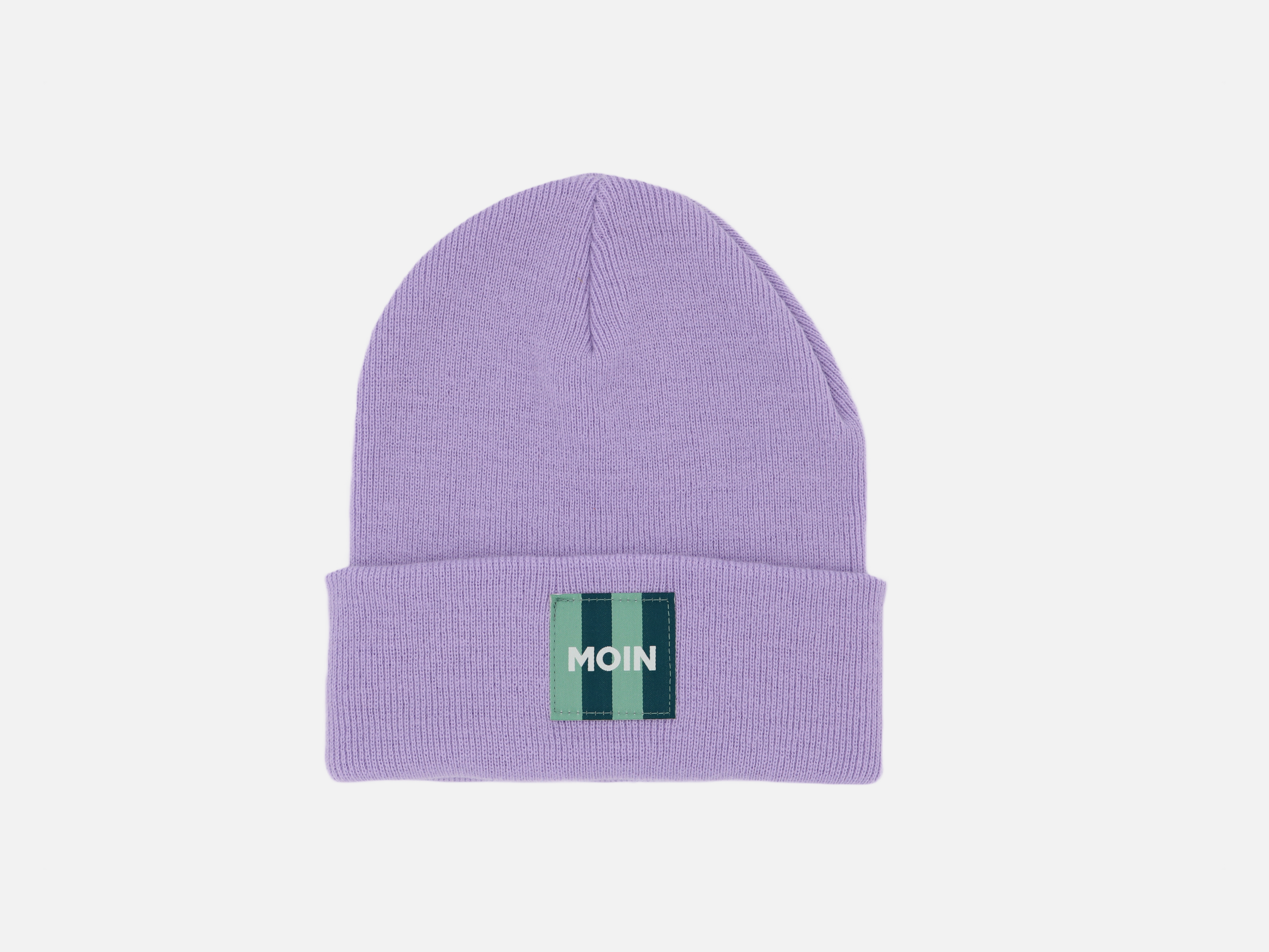 Beanie mit grünem 'Moin' Patch