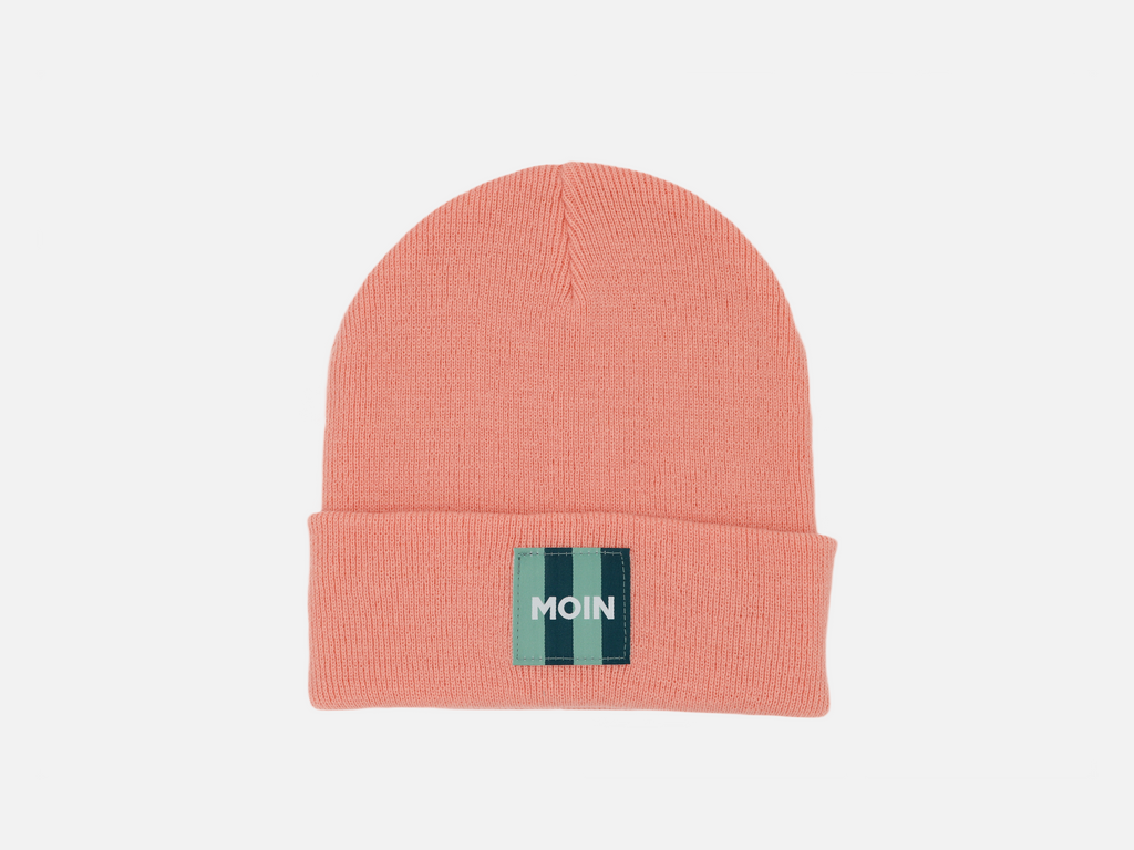 Beanie mit grünem 'Moin' Patch