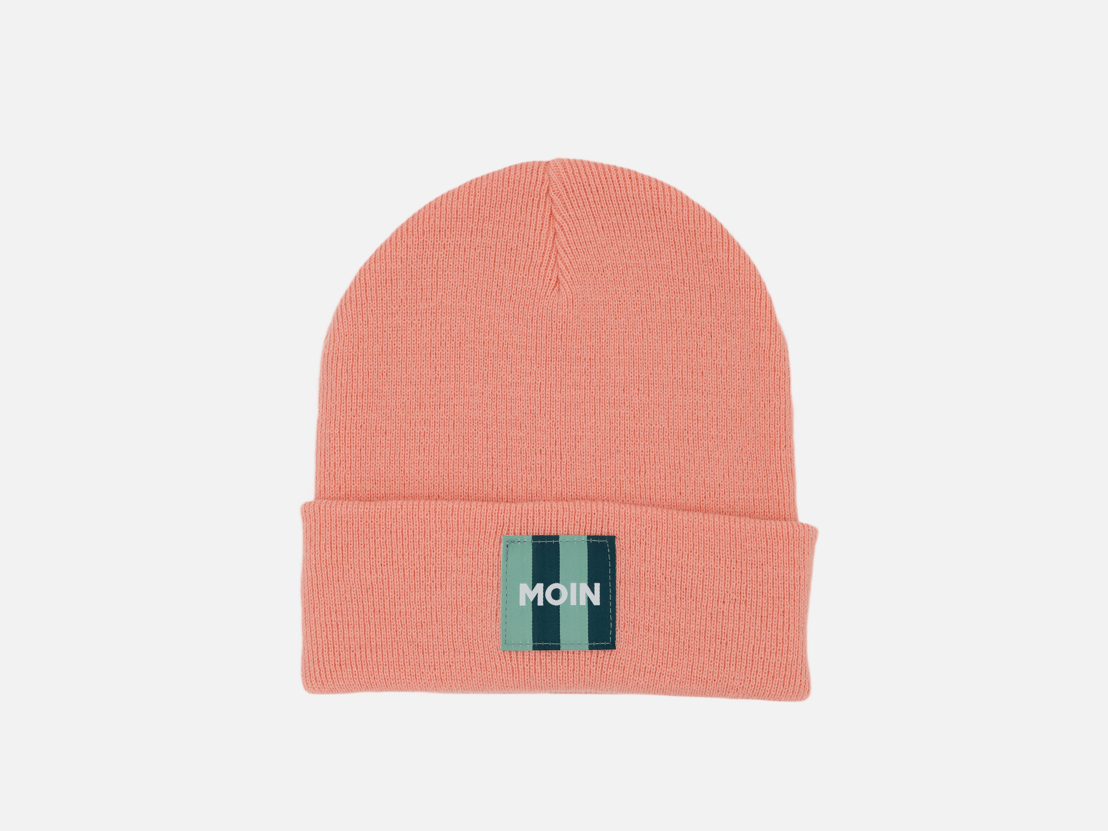 Beanie mit grünem 'Moin' Patch