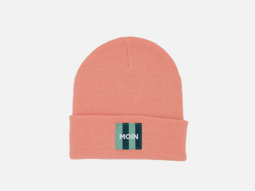 Beanie mit grünem 'Moin' Patch