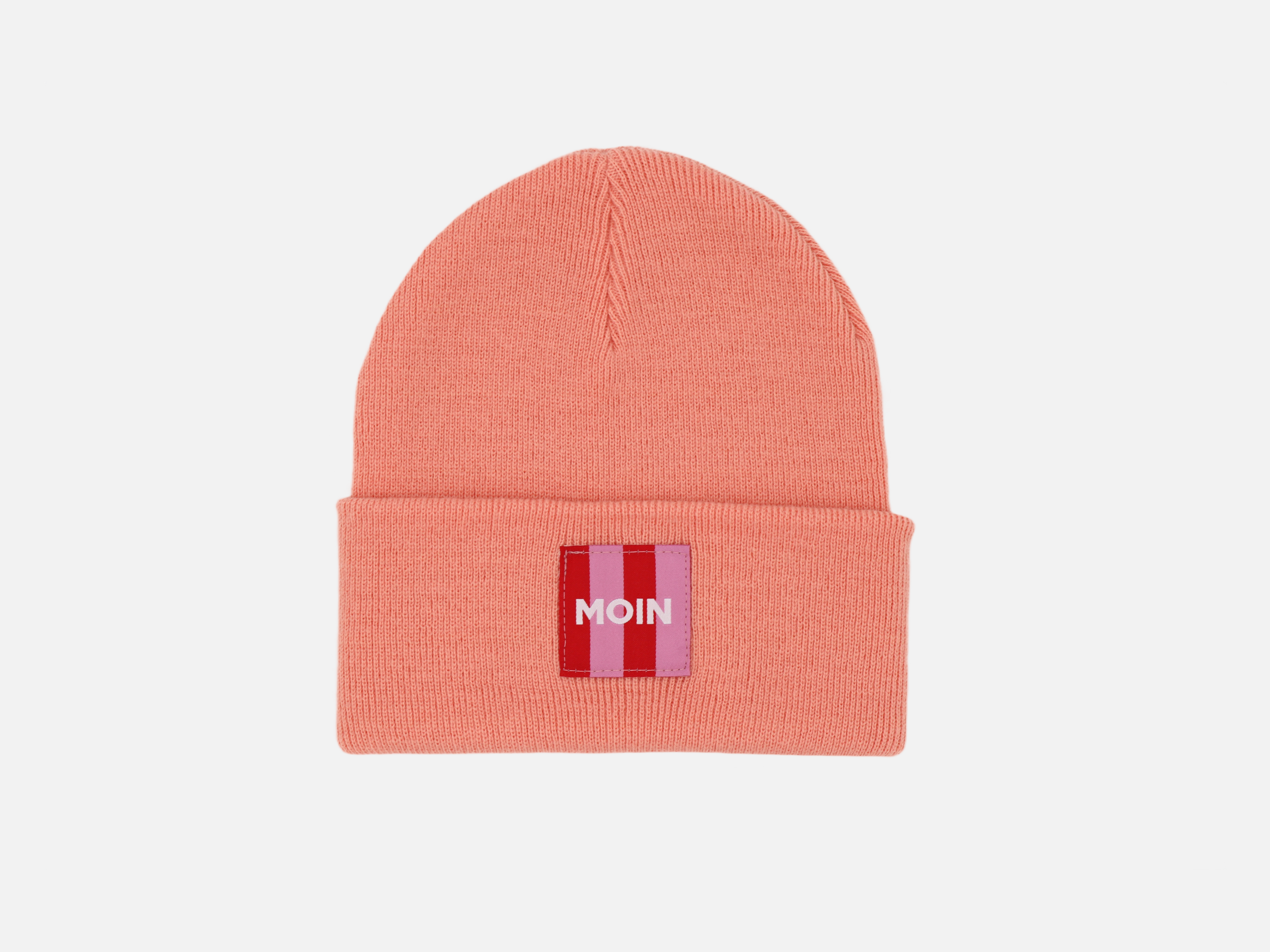 Beanie mit rotem 'Moin' Patch