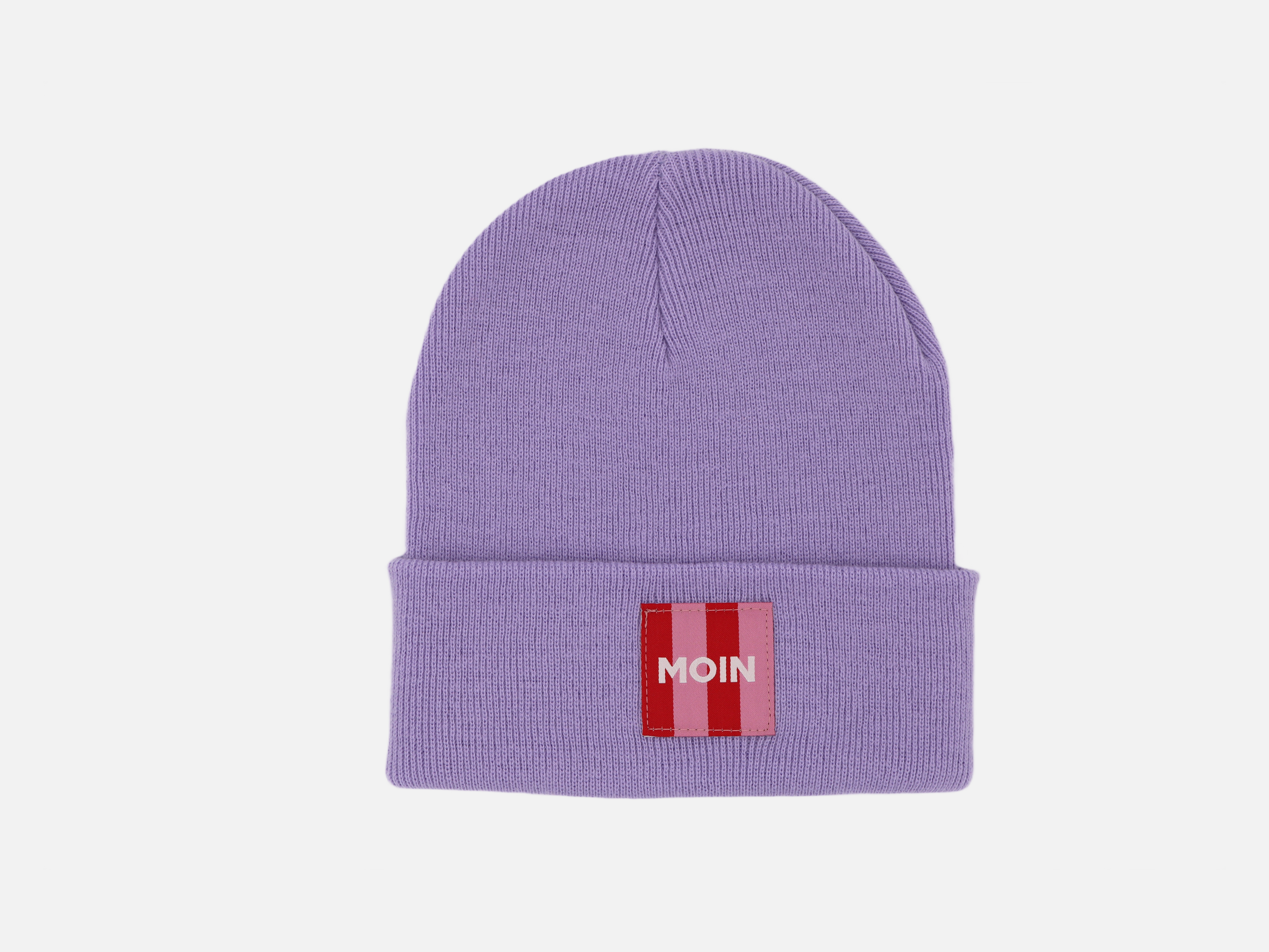Beanie mit rotem 'Moin' Patch
