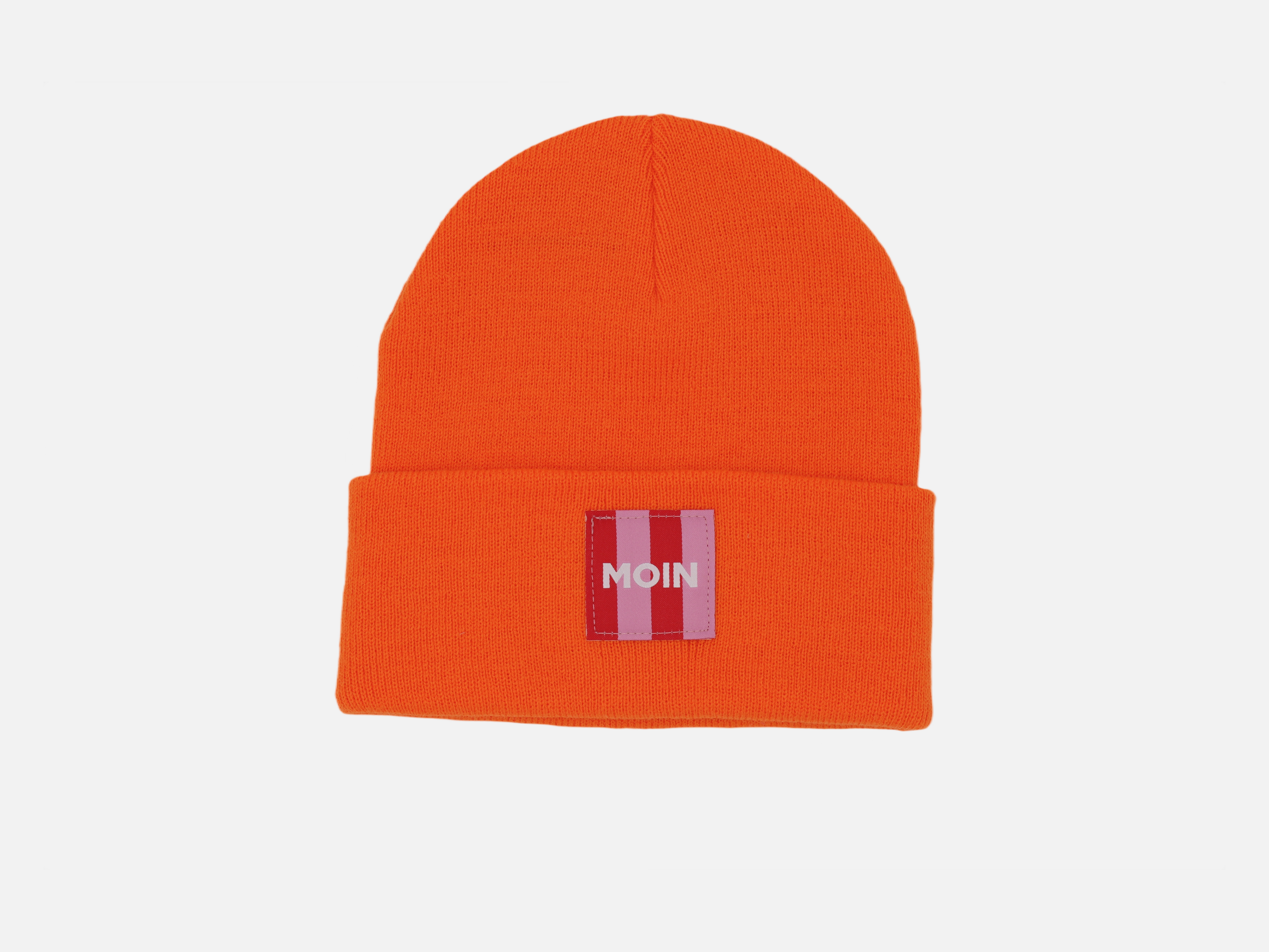 Beanie mit rotem 'Moin' Patch