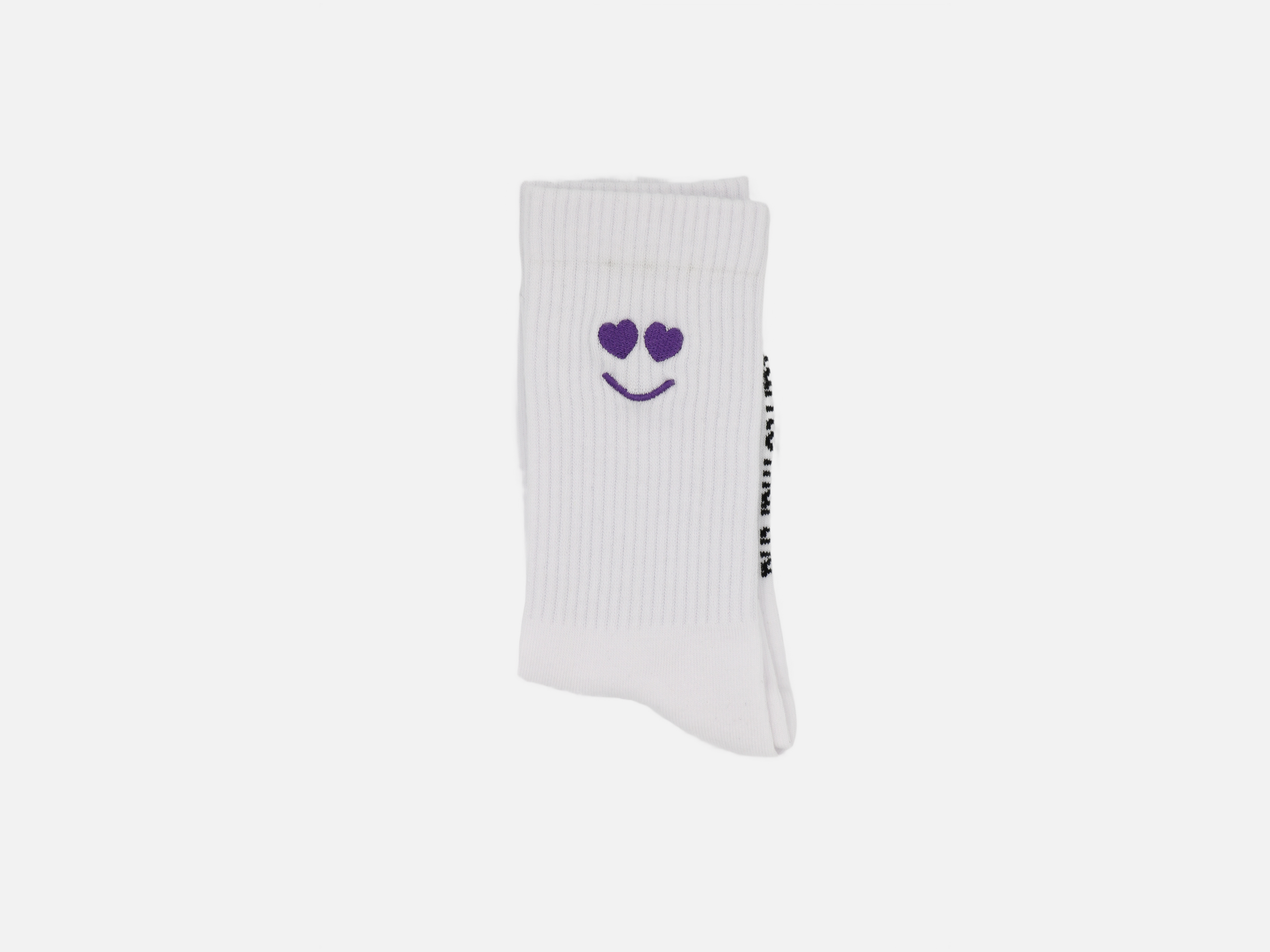 Smiley Socken Weiß