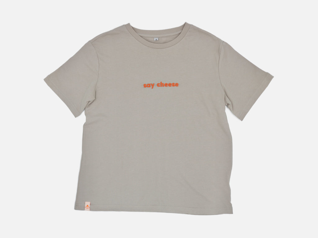 say cheese T-Shirt Taupe